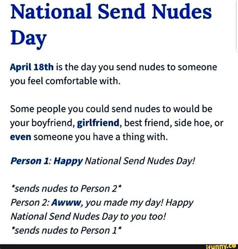 national send nudes day|National Send Nudes Day 